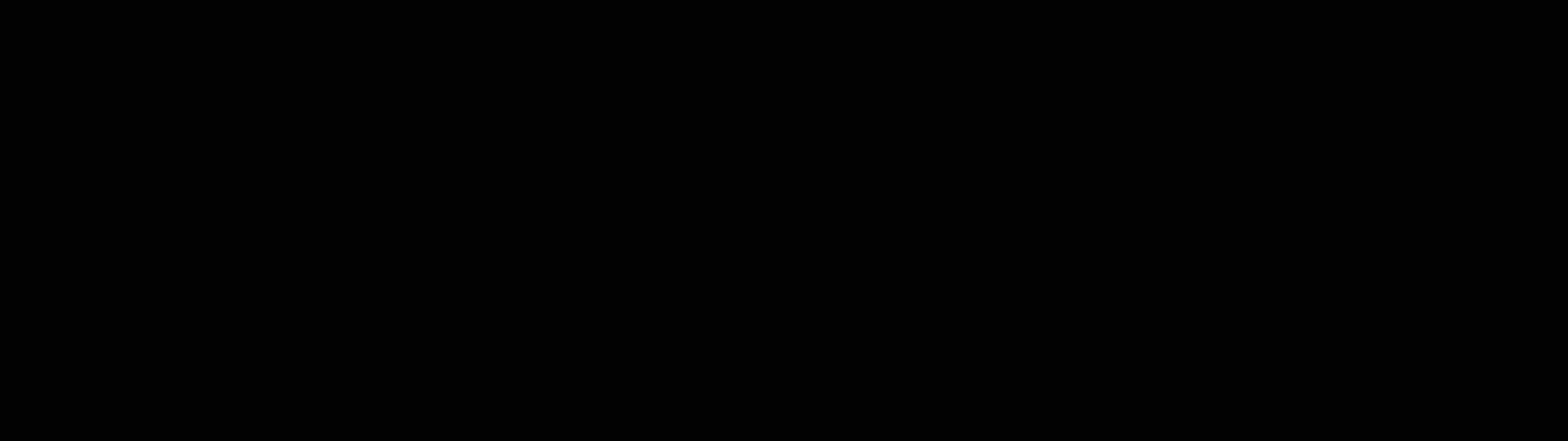 Black background with a small white cross.
